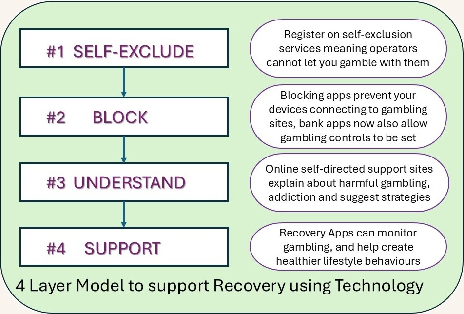 4 Layer Model using Technology to aid in recovery